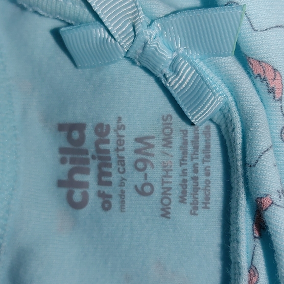 Child of Mine by Carters 6 and 9 months dressed with built-in onesie - Picture 6 of 6